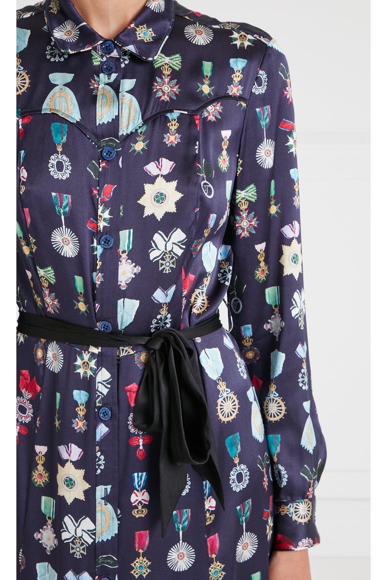 Gloriette Shirt Dress, Alternate, color, Harbour Blue