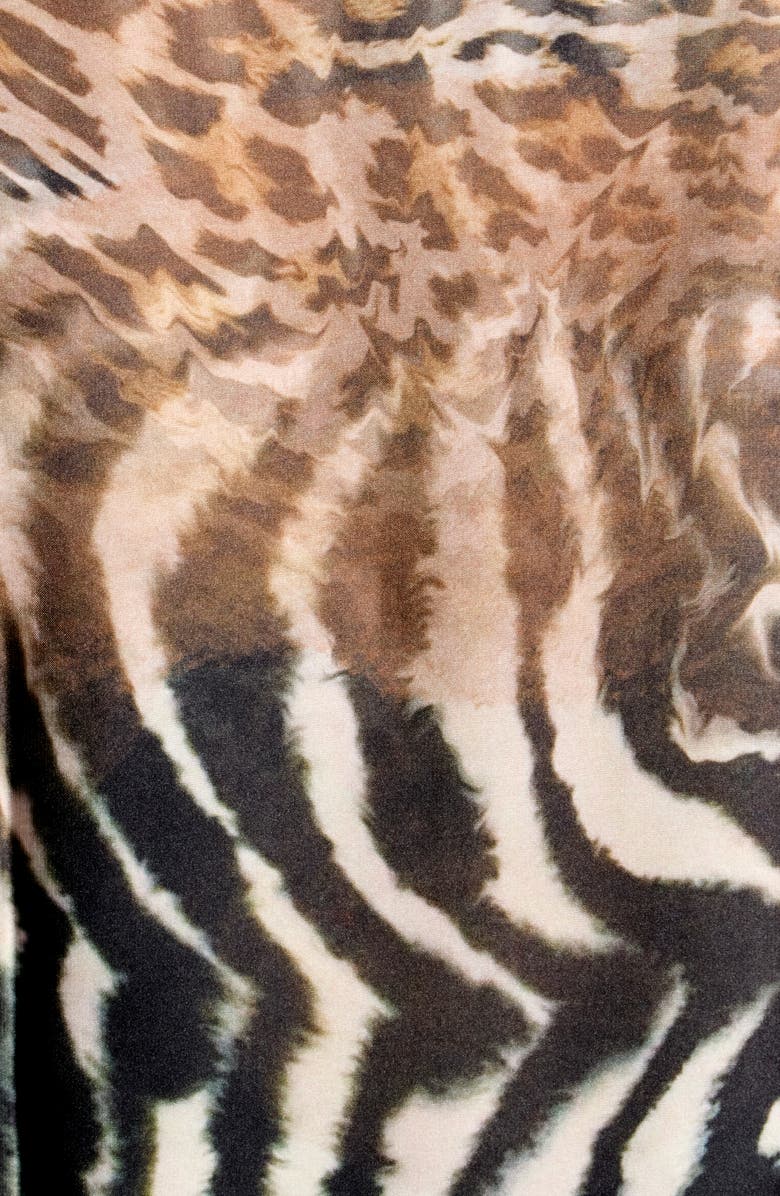 Steve Madden Mixed Zoology Satin Scarf, Alternate, color, Mixed