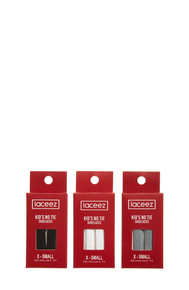 Laceez 3-Pack No-Tie Shoelaces, Main, color, 