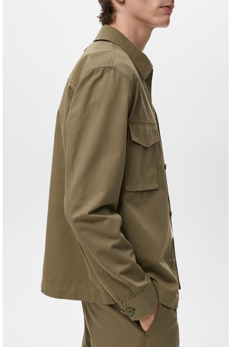 Regular Fit Lyocell & Cotton Jacket, Alternate, color, KHAKI GREEN