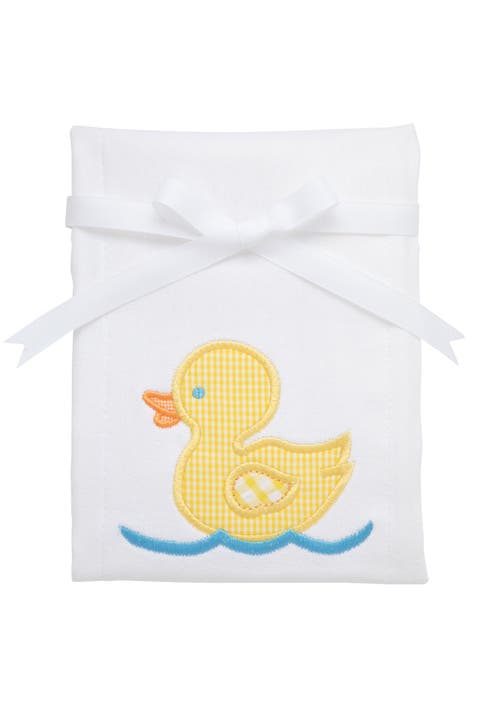 Playful Pals Applique Burp Cloth