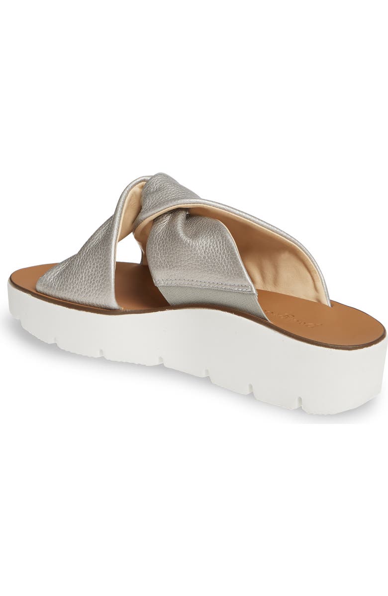 Paul Green Alicia Knotted Wedge Slide Sandal, Alternate, color,