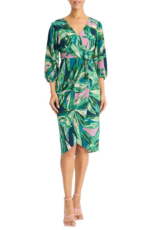Crepe Midi Dress
