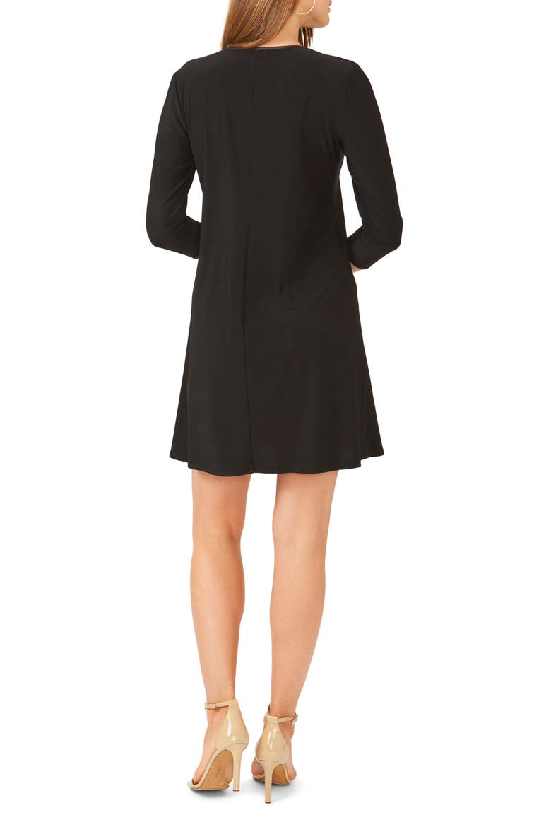 Zip-Up Dress, Alternate, color, BLACK
