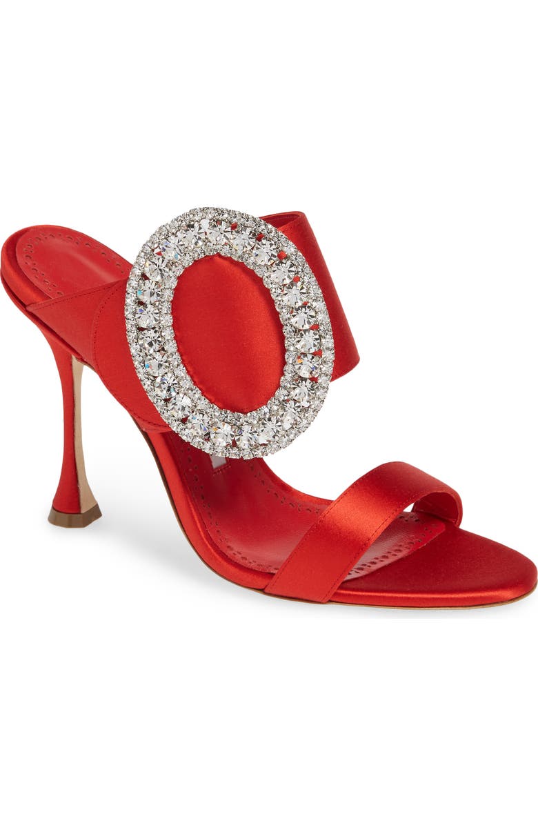 Manolo Blahnik Fibiona Crystal Embellished Mule, Main, color,