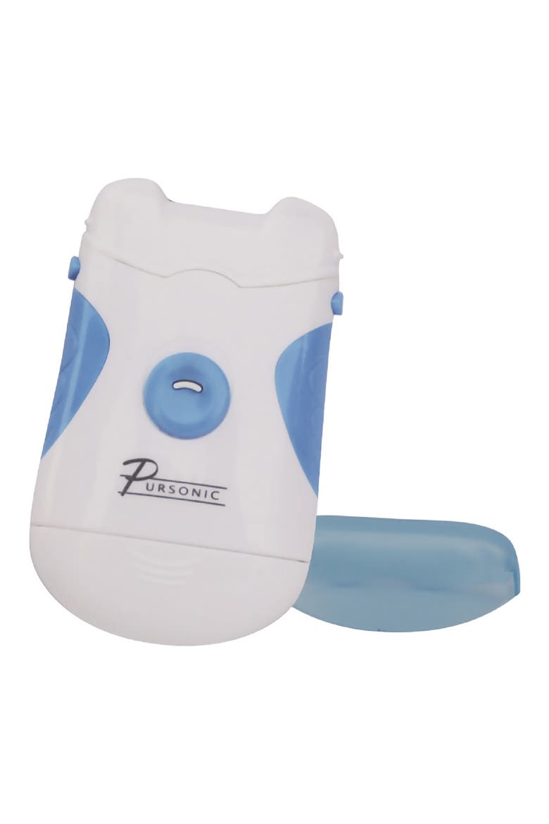 Portable Electric Nail Trimmer & Filer, Main, color, BLUE