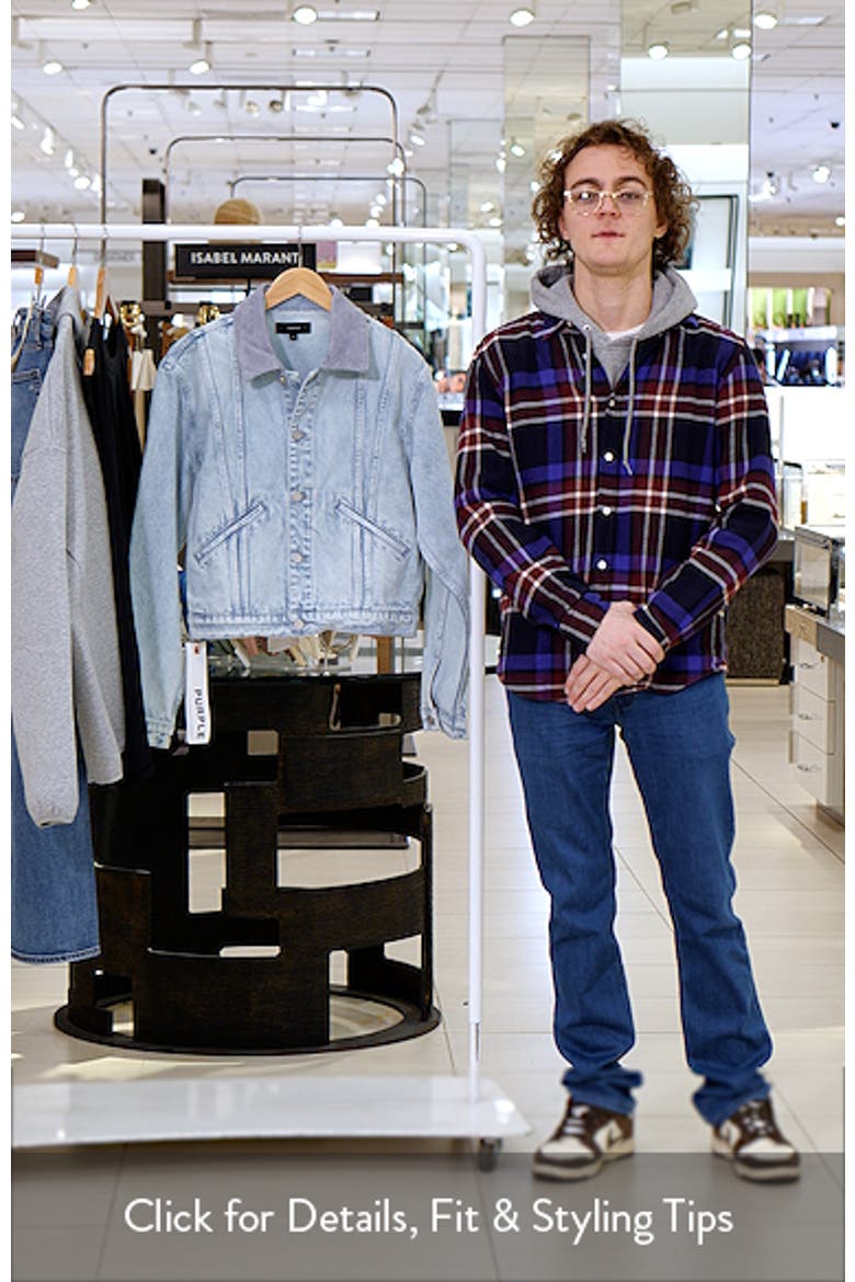 Contrast Collar Denim Trucker Jacket video