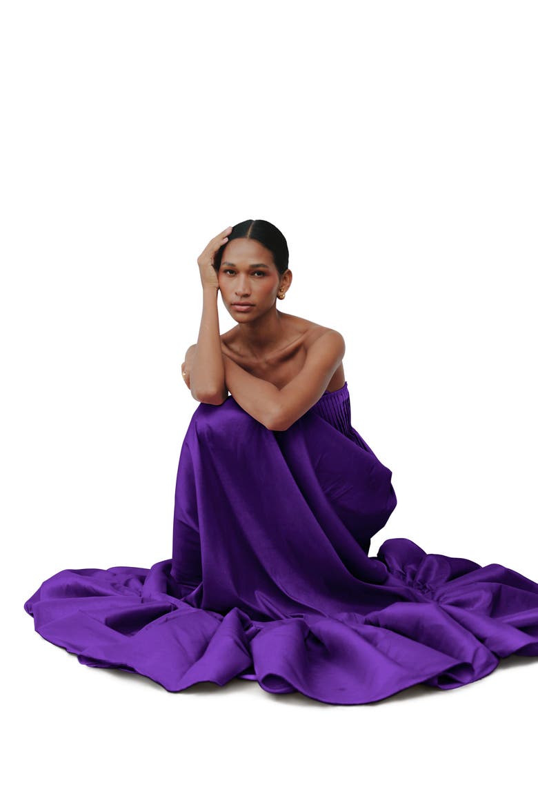 Rosette Dress, Alternate, color, Medium Purple