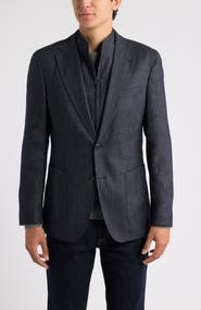 BOSS Hutson Slim Fit Sport Coat with Bib