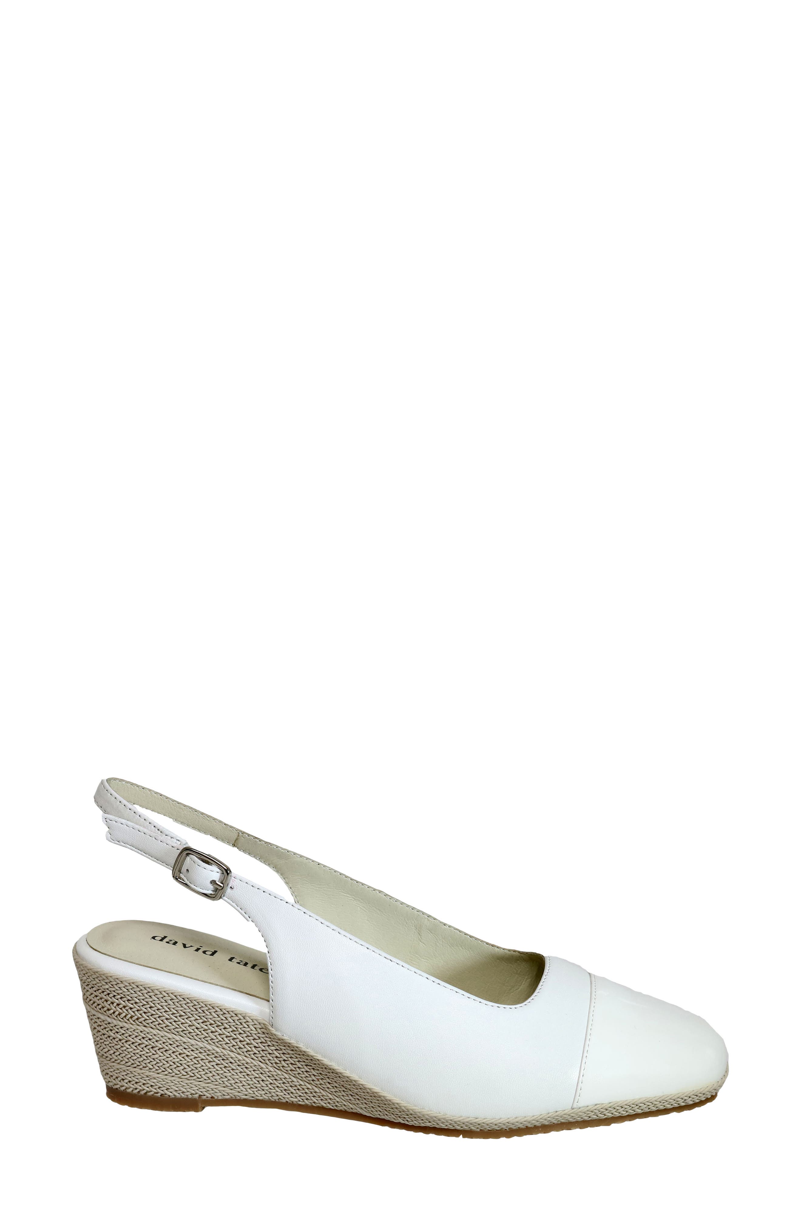 Sheyla Slingback Wedge Pump, Alternate, color, WHITE