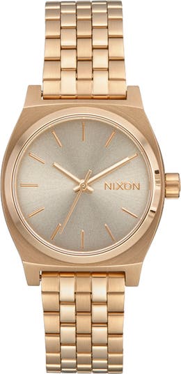Nixon Women's Quartz Watch - Medium Time Teller Blue Dial Bracelet | A