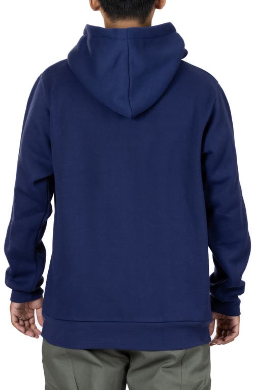 Vast Elements Recycled Polyester Pullover Hoodie In Navy