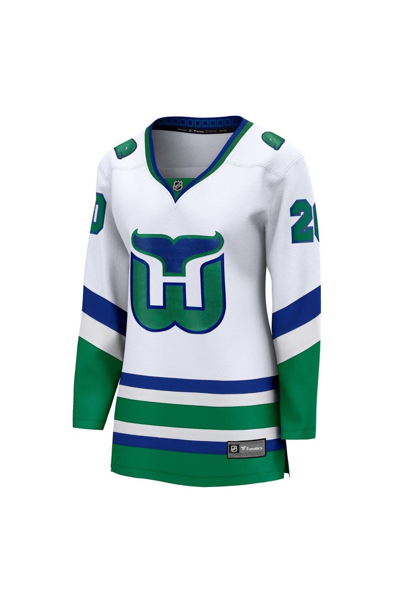 FANATICS Women's Fanatics Branded Sebastian Aho White Carolina Hurricanes Whalers Premier Breakaway Jersey, Alternate, color, White