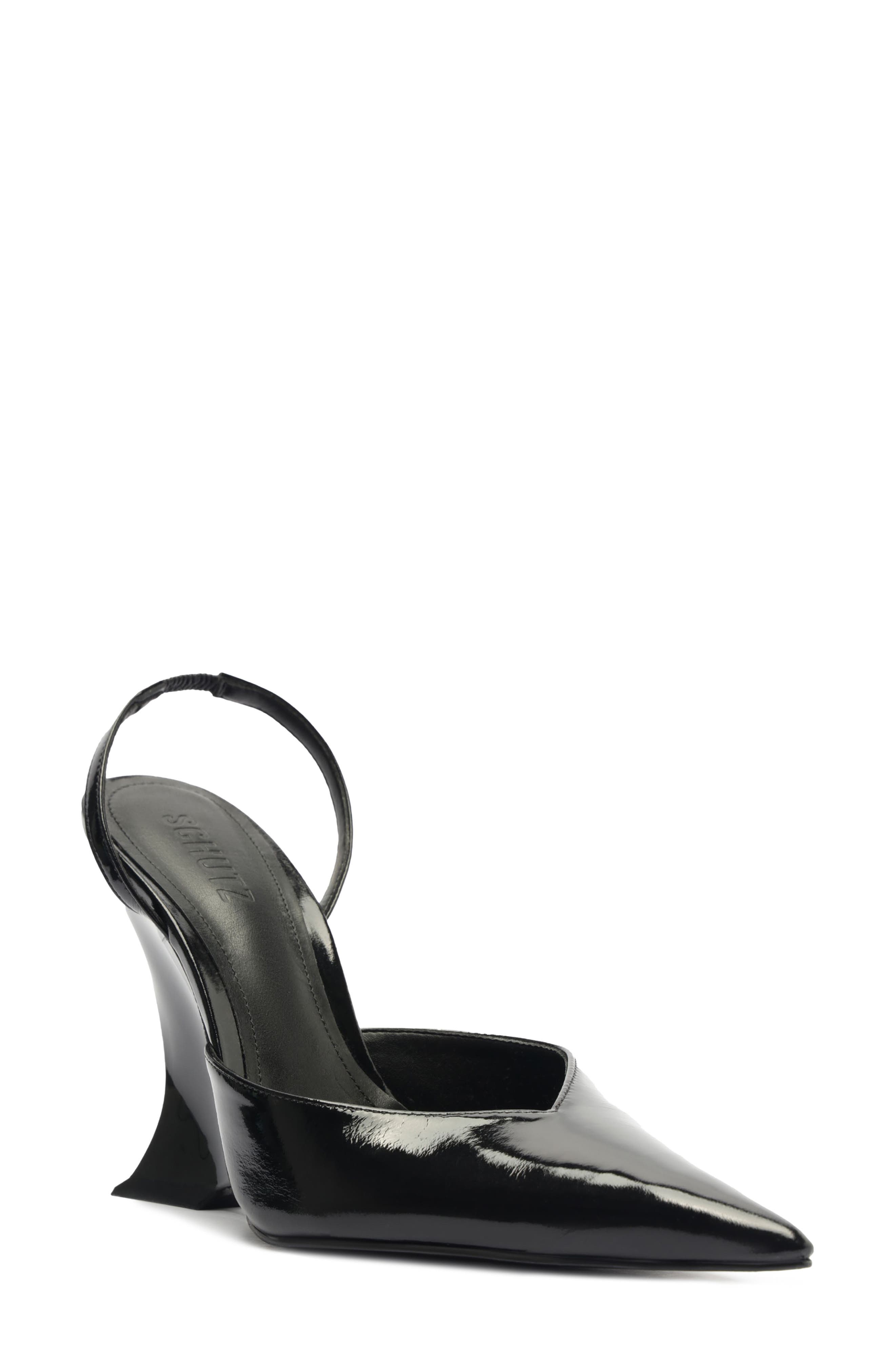 Schutz Siena Slingback Pointed Toe Wedge Pump, Main, color, 