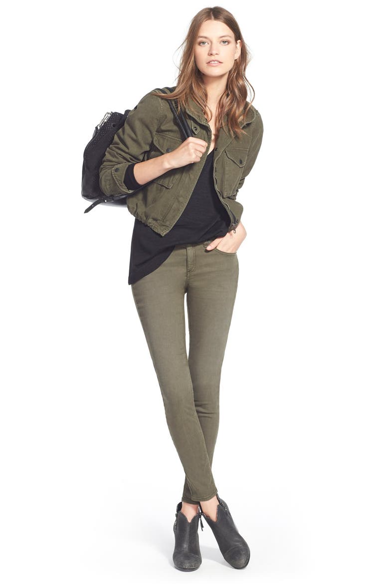 'The Skinny' Jeans (Nordstrom Exclusive), Alternate, color, CHAR BLUE