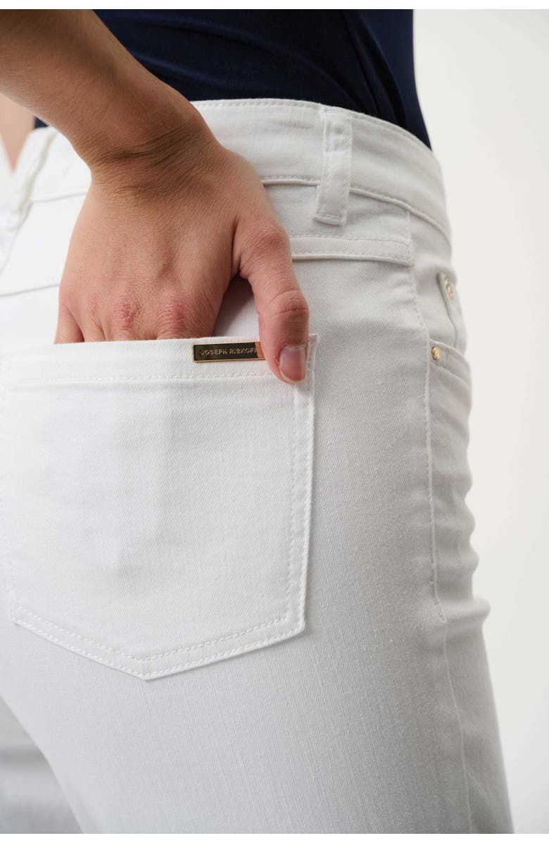JOSEPH RIBKOFF Margot | Classic Straight Leg Stretch Jeans, Alternate, color, White