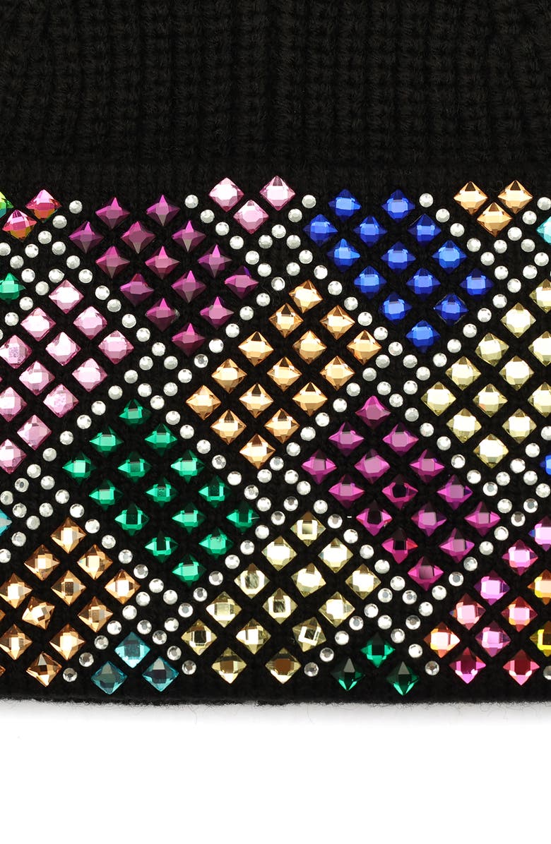 Kurt Geiger London Crystal Embellished Beanie, Alternate, color, 