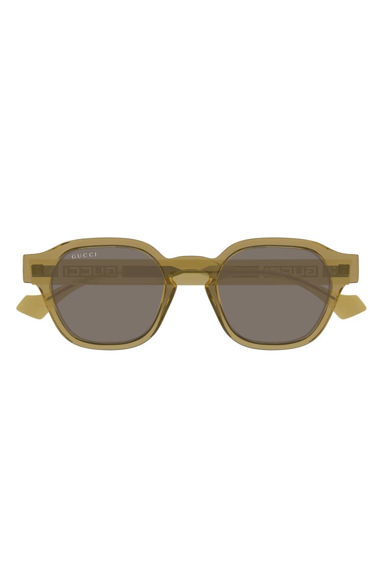 Gucci 50mm Panthos Sunglasses, Main, color, 