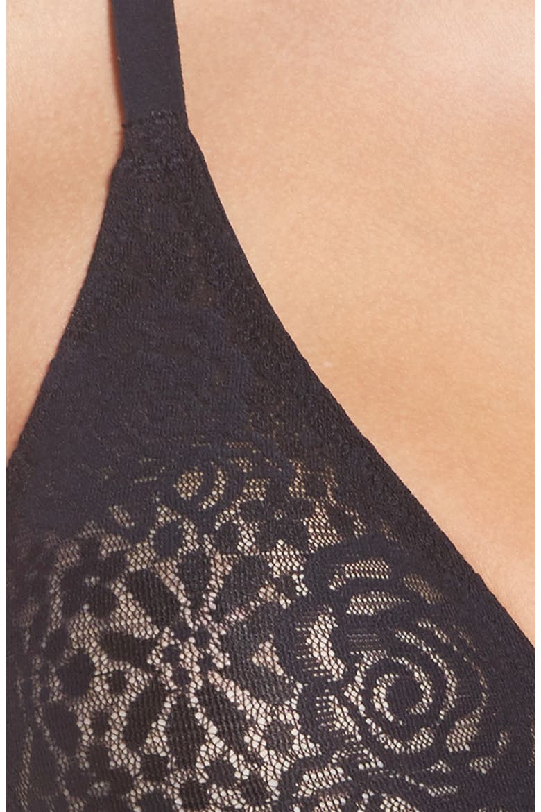 Halo Lace Convertible Underwire Bra, Alternate, color, BLACK