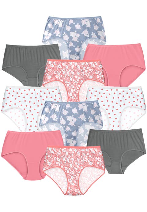 Full Coverage Cotton Brief 10 Pack (plus)