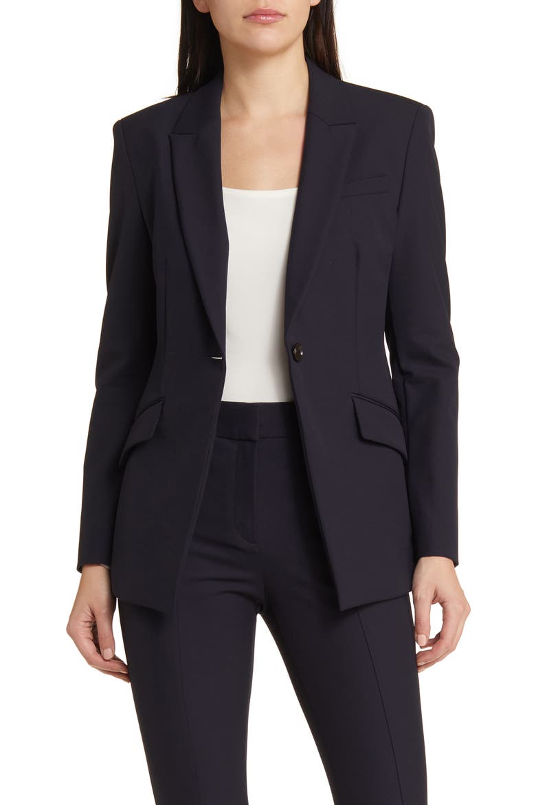 Jabinalah One-Button Performance Blazer, Main, color, DK BU