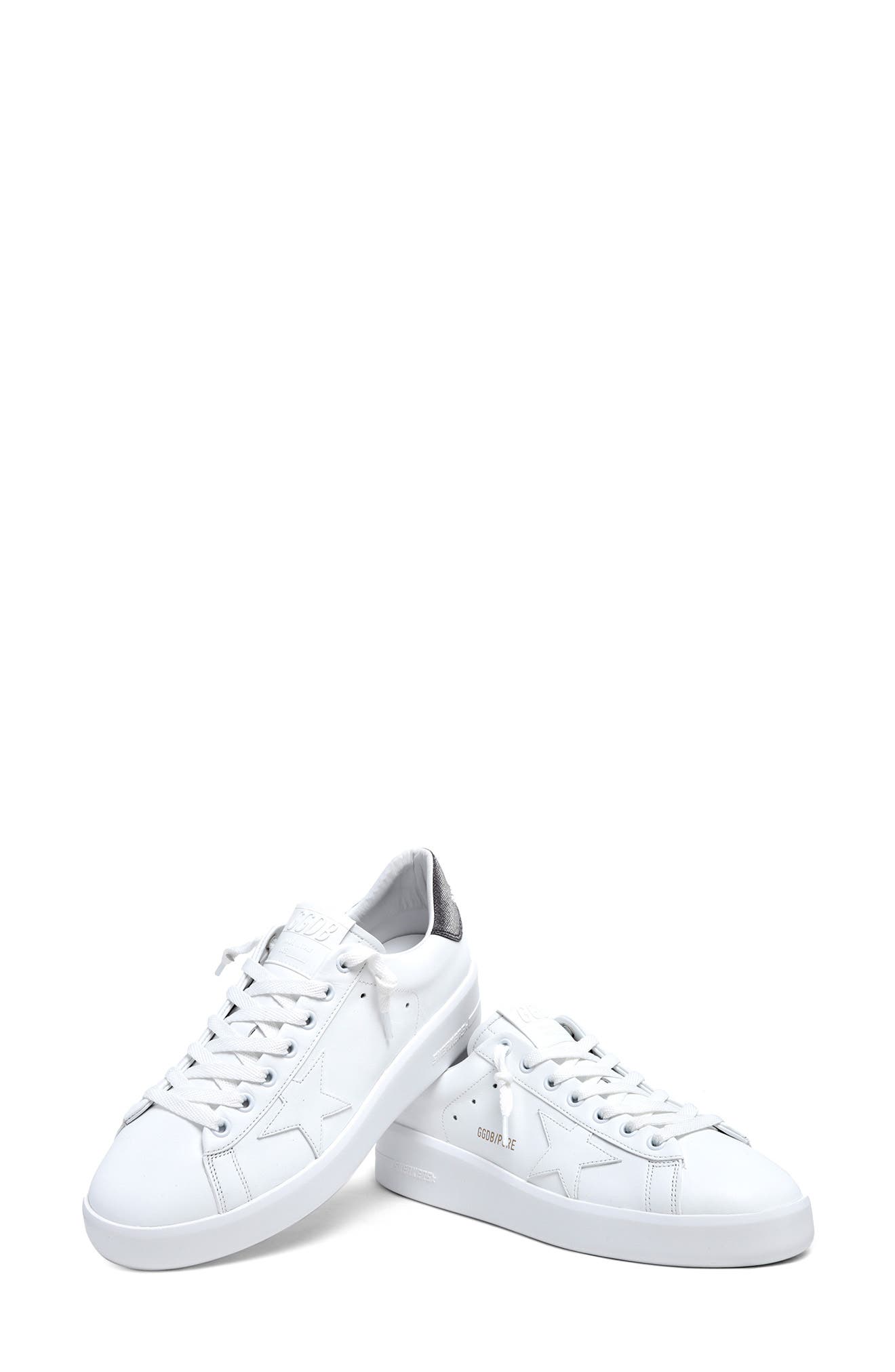 Purestar Low Top Sneaker, Alternate, color, WHITE/ DARK GREY