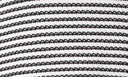 Akris Punto Chunky Tweed Knit Short-sleeve Crop Sweater In Black-cream