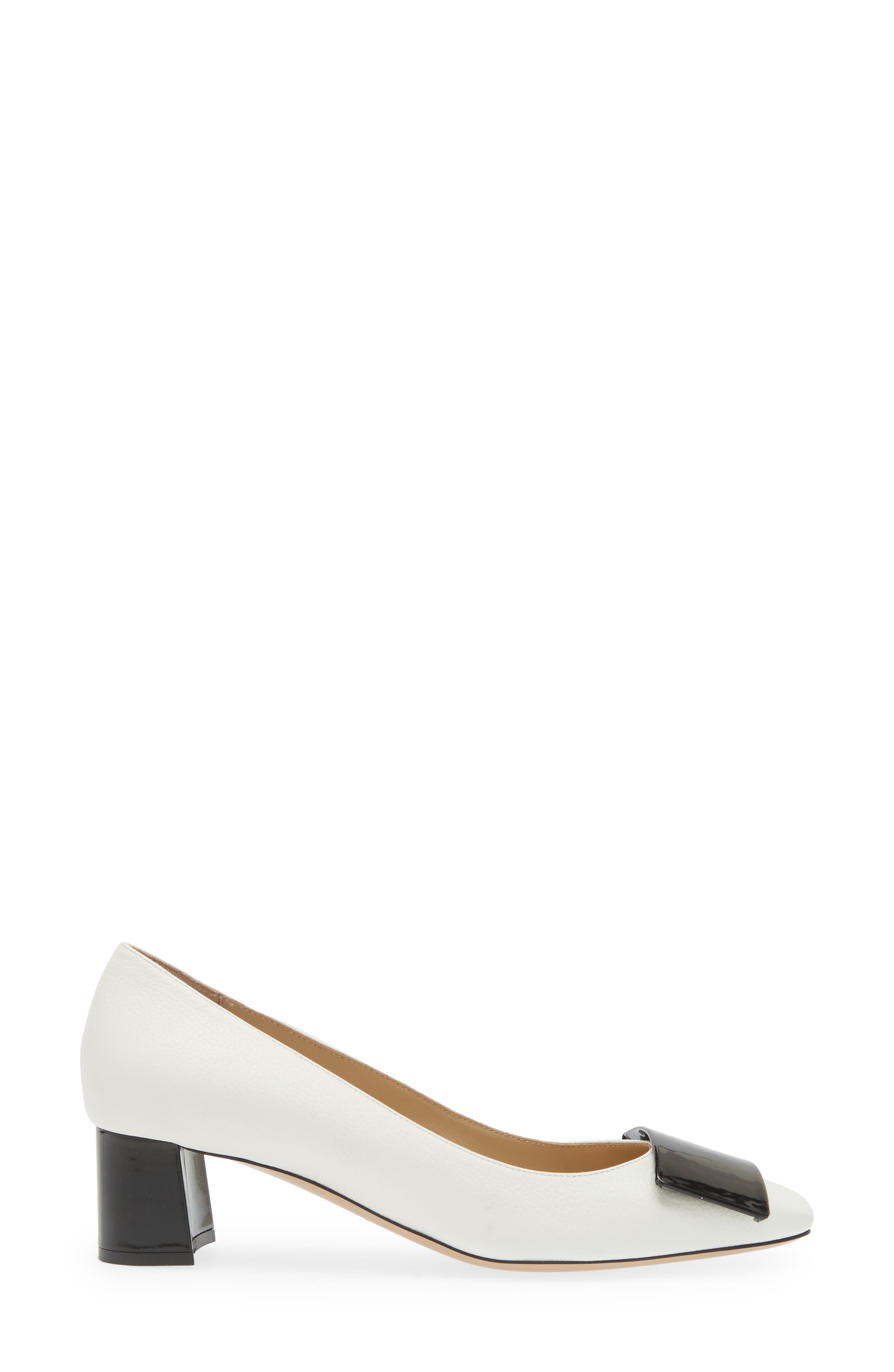 Sofia Square Toe Pump, Alternate, color, BLACK/ WHITE