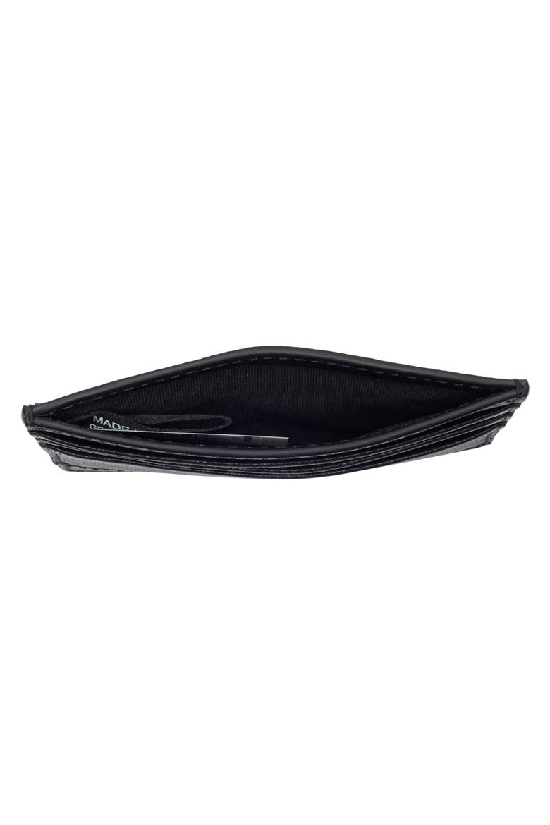 Bleecker Leather Card Case, Alternate, color, BLACK