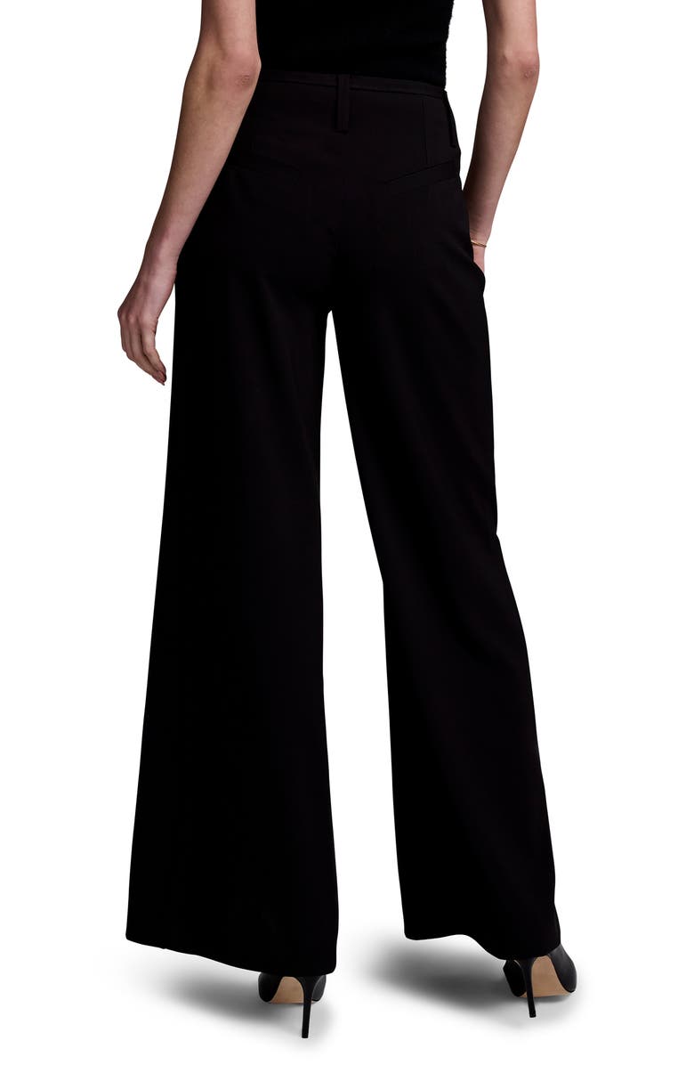 NIC+ZOE Milan Tie Waist Wide Leg Pants, Alternate, color, Caviar