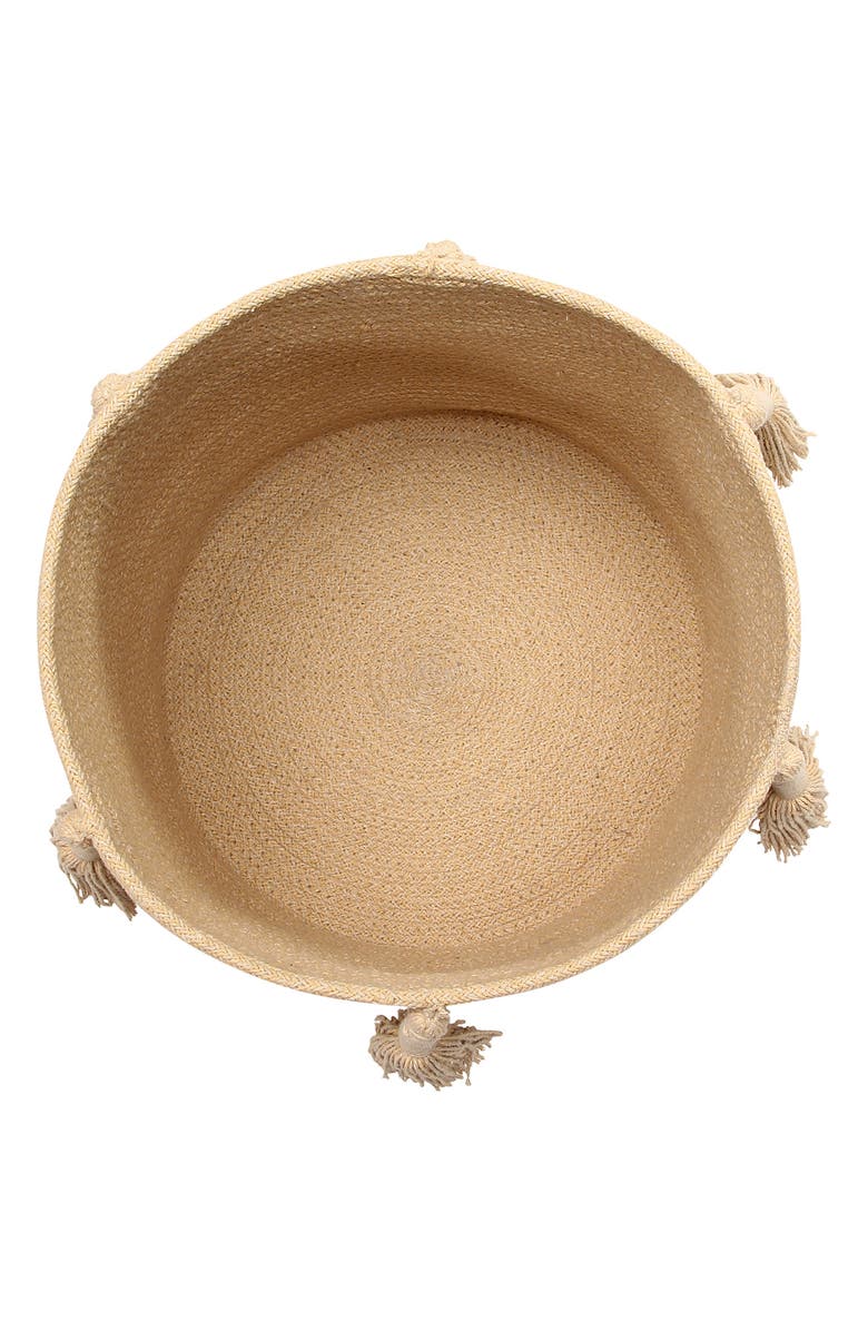 Lorena Canals Tassel Basket, Alternate, color, Honey