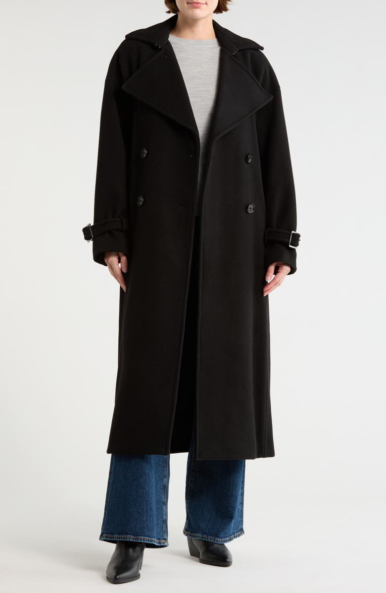 Michael Kors Double Breasted Maxi Coat, Alternate, color, 