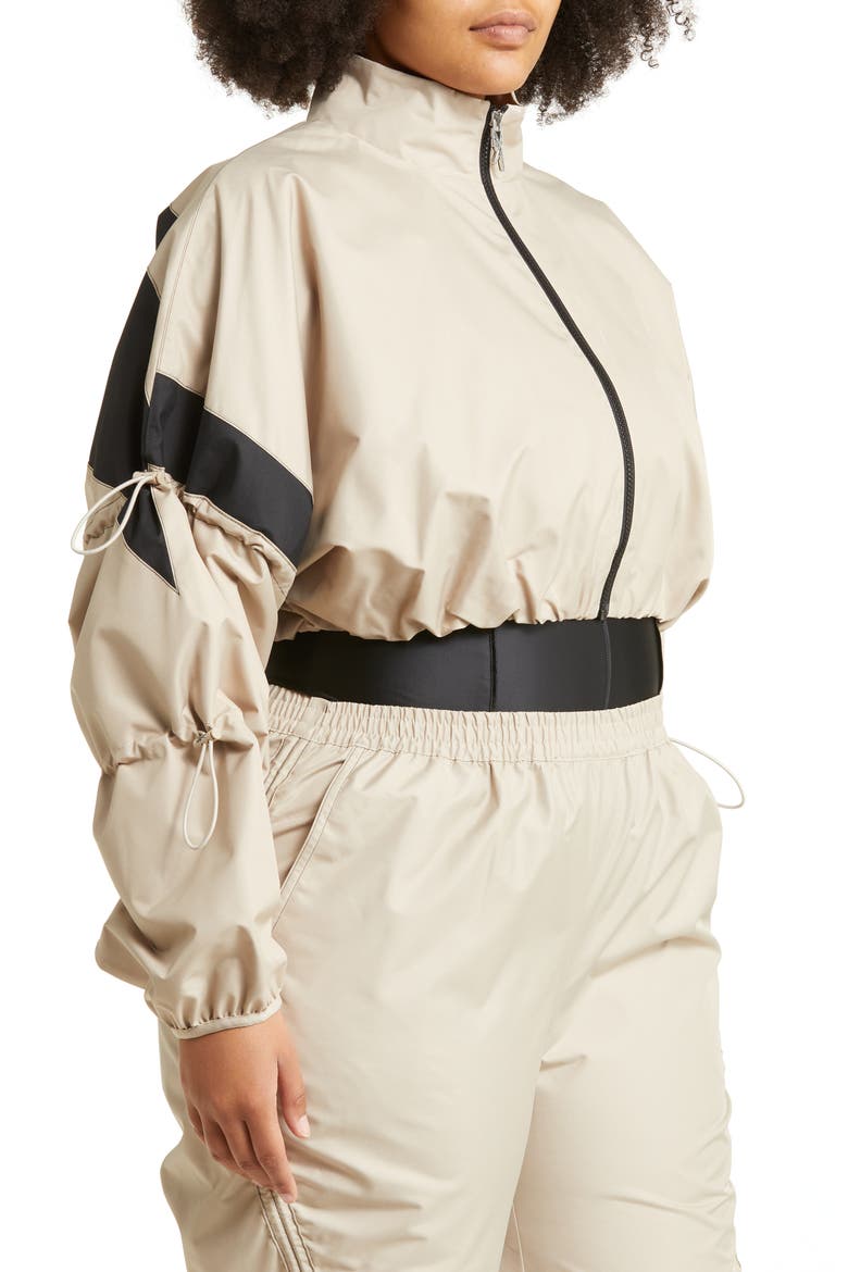 Woven Crop Jacket, Alternate, color, MODERN BEIGE