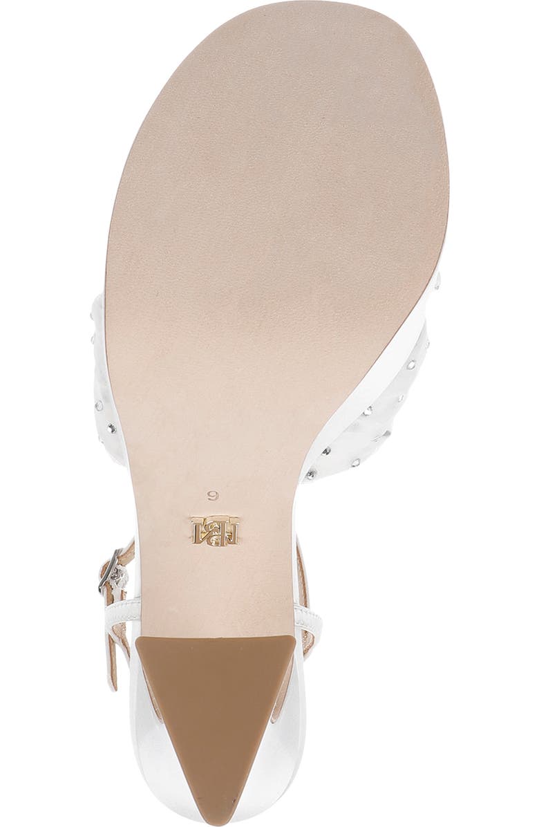 Badgley Mischka Collection Willabella Ankle Strap Platform Sandal, Alternate, color, White Satin