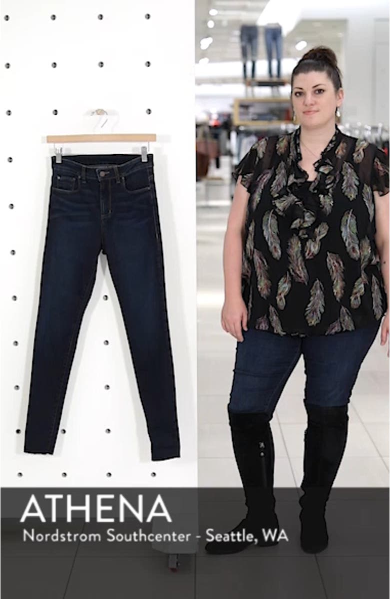 High Waist Cutoff Skinny Jeans, sales video thumbnail