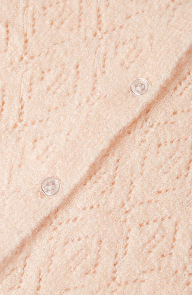 Scotch & Soda Kids' Pointelle Cardigan, Alternate, color, Natural