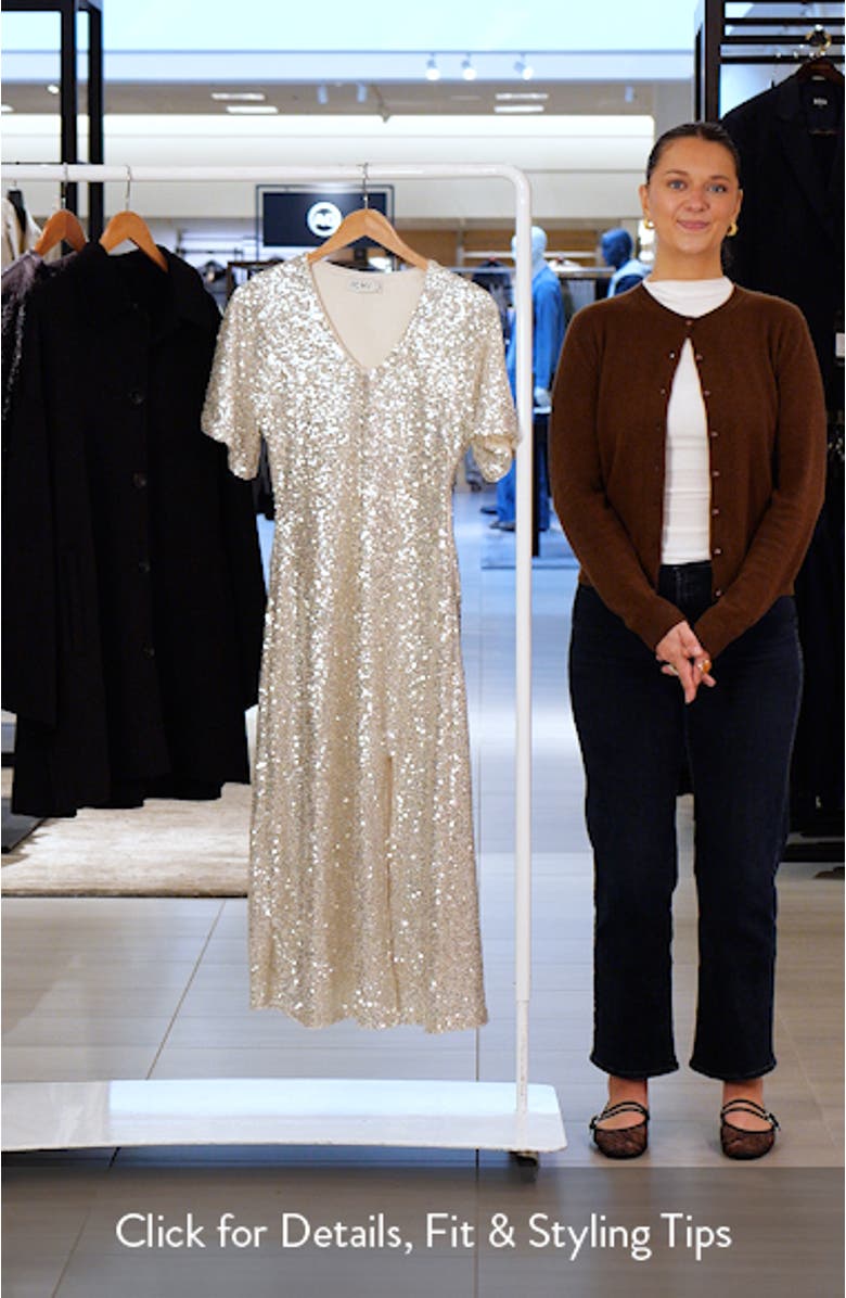 Ihfauca Sequin Maxi Dress, sales video thumbnail