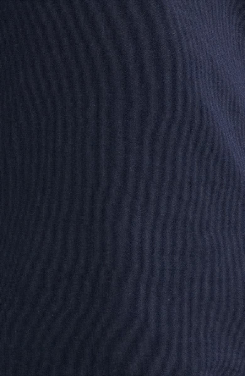 BOSS Orange Logo Embroidered Cotton Graphic T-Shirt, Alternate, color, Dark Blue