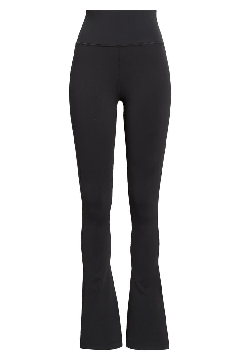 Raquel High Waist Supplex Flare Leg Pants, Main, color, BLACK