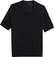 Vince Short Sleeve Merino Wool Polo Sweater