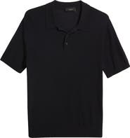 Vince Short Sleeve Merino Wool Polo Sweater