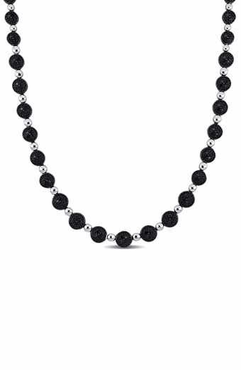 Black Diamond Disc Necklace - 0.50 ctw
