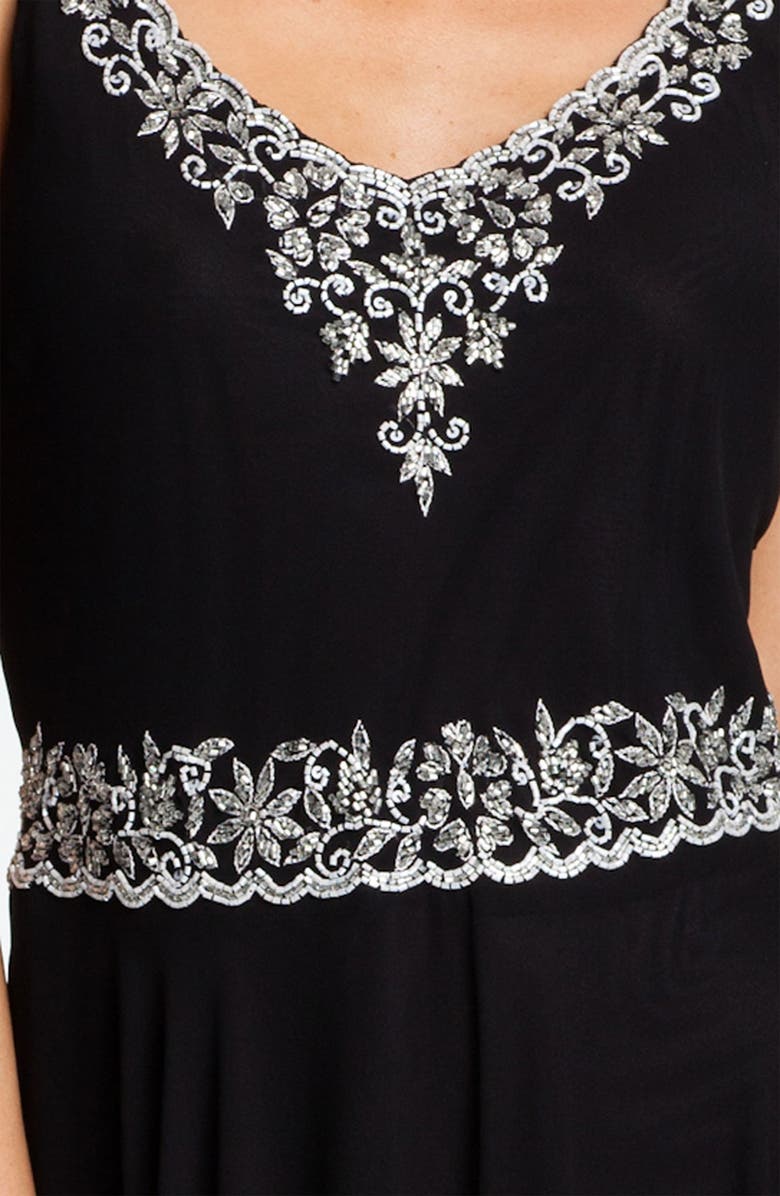 J Kara Beaded Chiffon Gown & Jacket, Alternate, color, 
