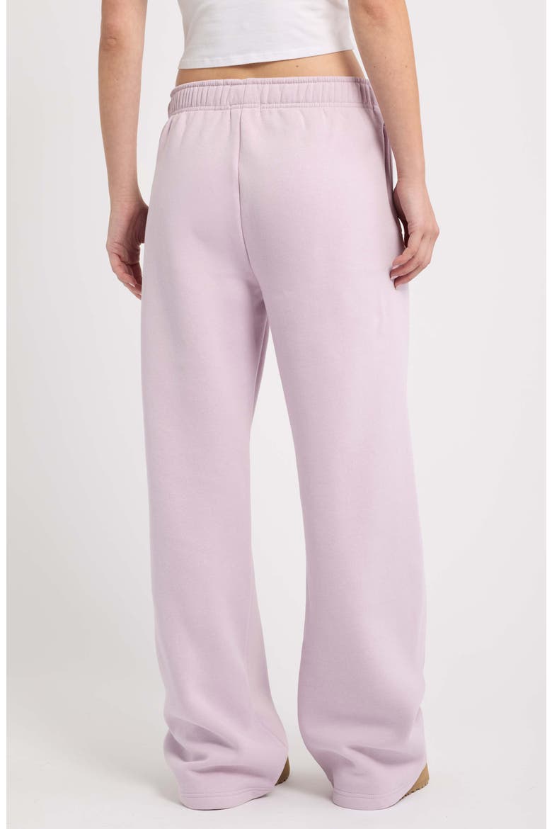 Fleece Wide Leg Sweatpants, Alternate, color, LILAC
