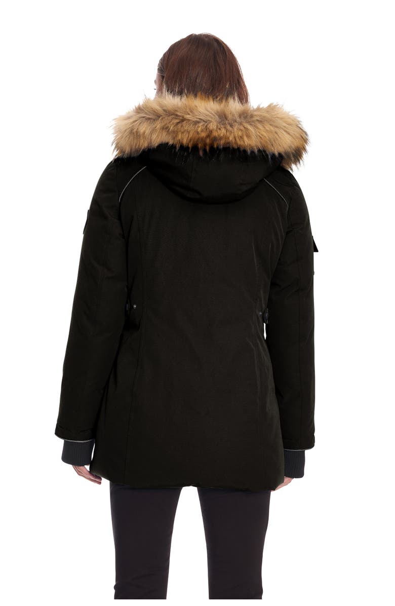 Alpine North GLACIER - Vegan Down Classic Winter Parka Jacket, Alternate, color, Black
