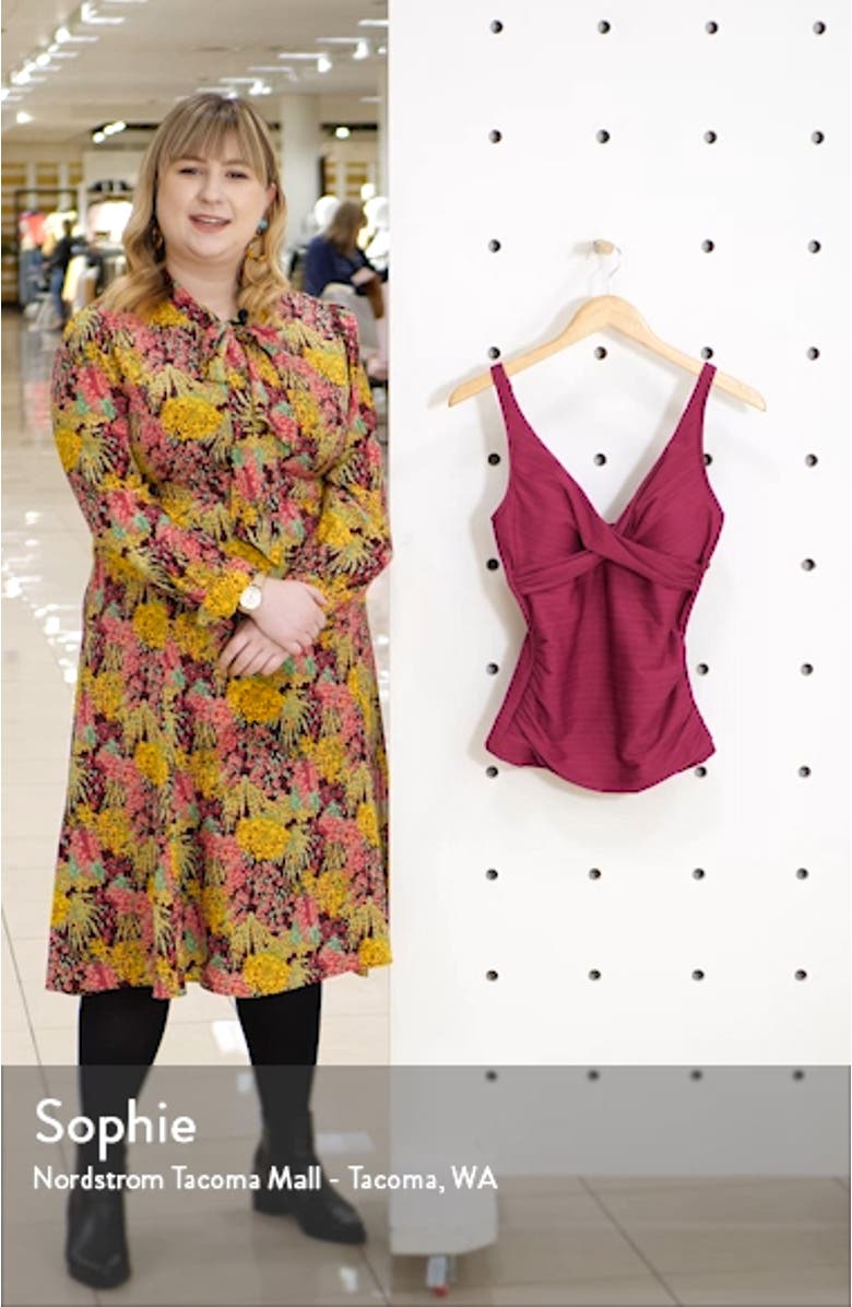 Cross Front Multi Fit Tankini Top, sales video thumbnail