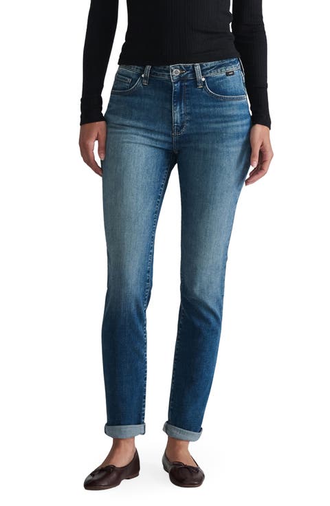 Kathleen Mid Waist Slim Boyfriend Jeans
