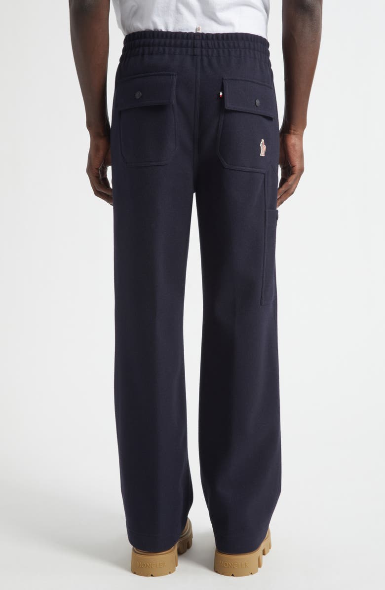 Moncler Interlock Carpenter Sweatpants, Alternate, color, Navy Blue