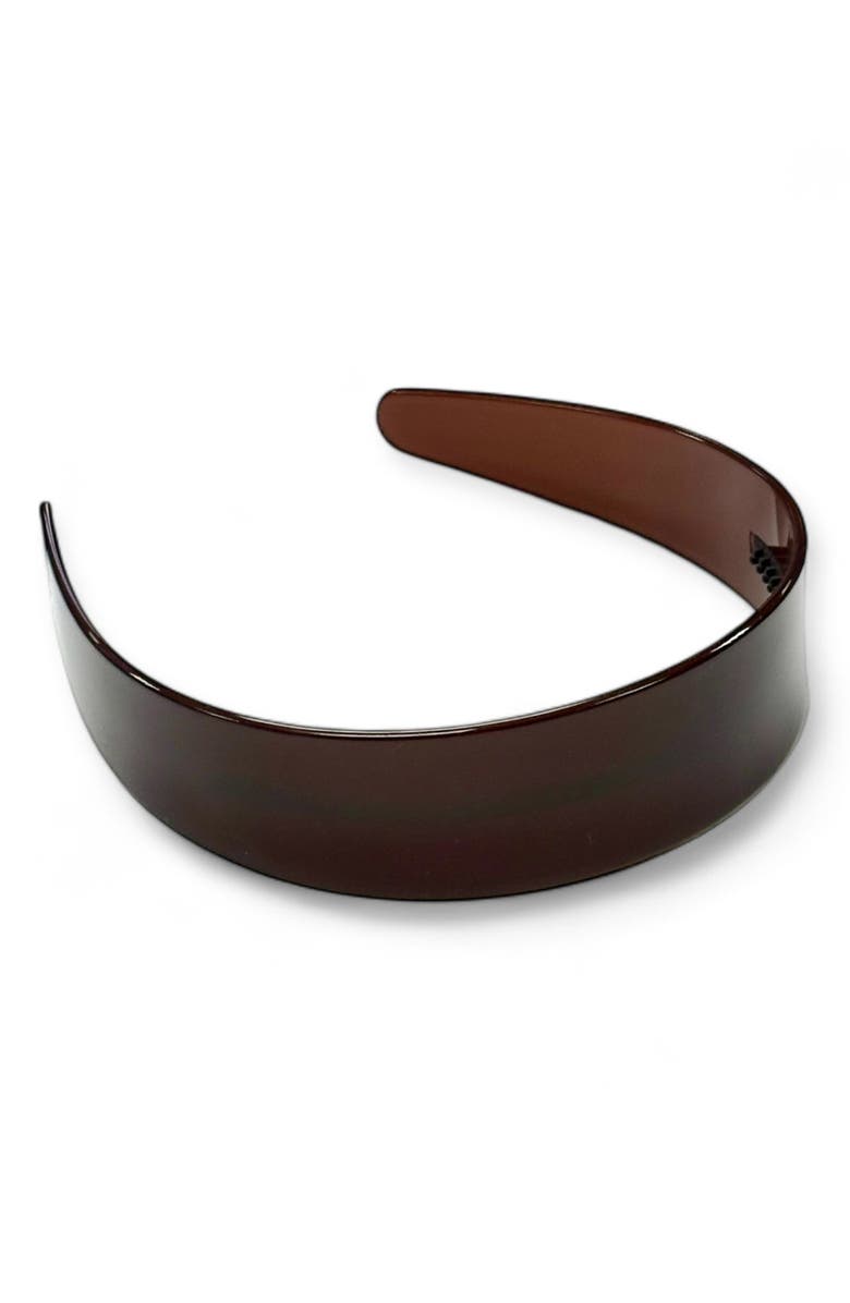 Ficcare Wynn Wide Headband, Main, color, Chocolate
