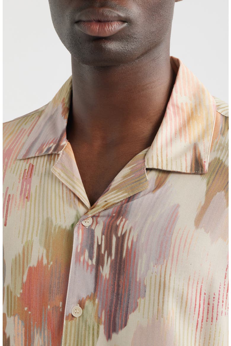 Didcot Corrigated Floral Camp Shirt, Alternate, color, PASTEL MULTI